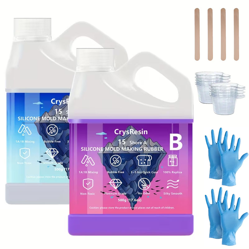Candle Making Kits - زجاجتان سعة 500 مل من السيليكون