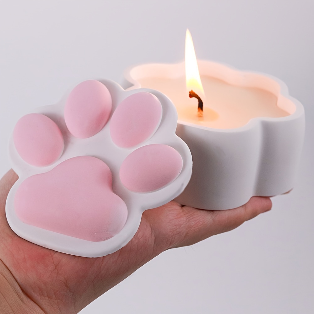 Candle Making Jars With Lids - صندوق تخزين مخلب القط قالب من
