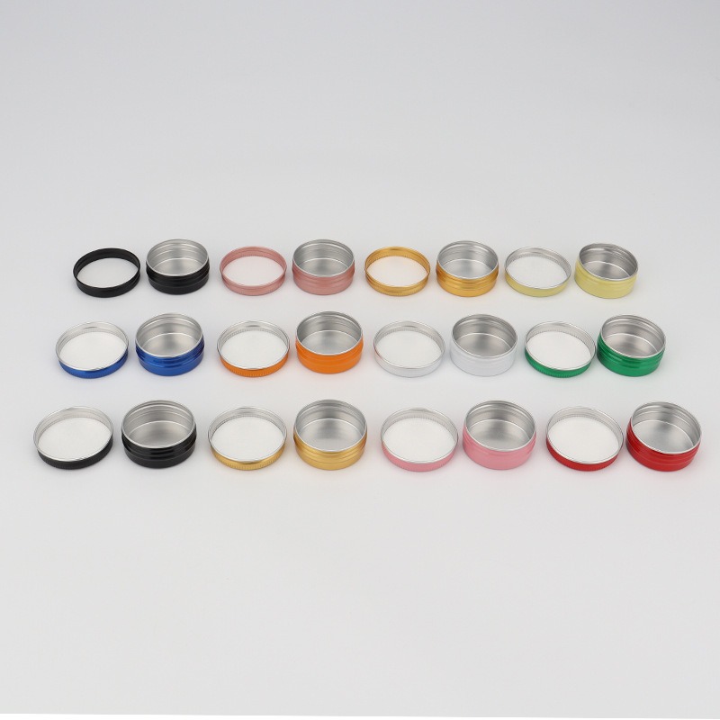 Tin Container Lid - علب ألمنيوم للمستحضرات التجميلية سعة 5