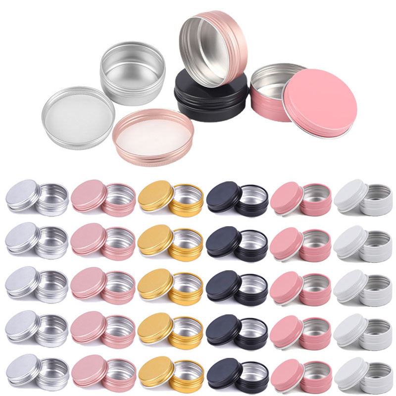 Tin Container Lid - 10 قطعة 5 جرام 10 جرام