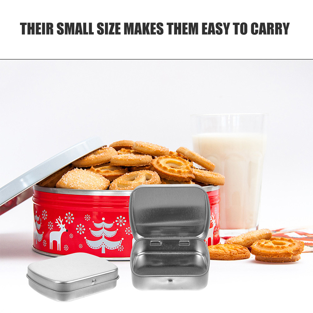 5 قطع من علب التخزين المعدنية  - مراجعة Tin Container Lid وسعره