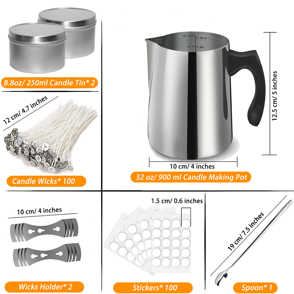 لوازم مجموعة أدوات صنع الشموع  - مراجعة Candle Making Jug وسعره