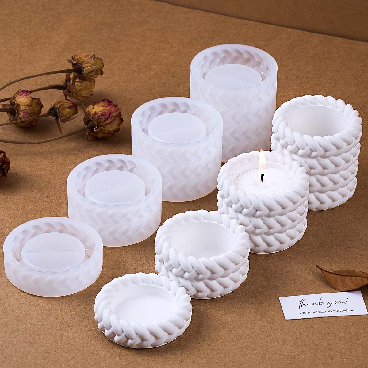 1/2/3/4 أرضيات حبل القنب شمعة  - مراجعة Candle Making Jug وسعره