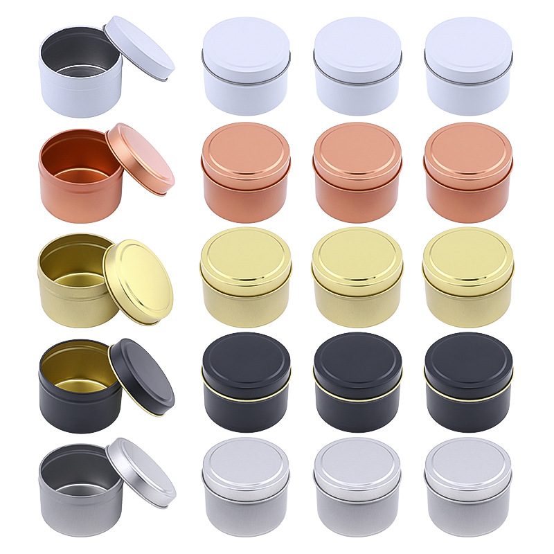 علب شموع ألومنيوم مستديرة مع غ - مراجعة Candle Making Jars With Lids وسعره