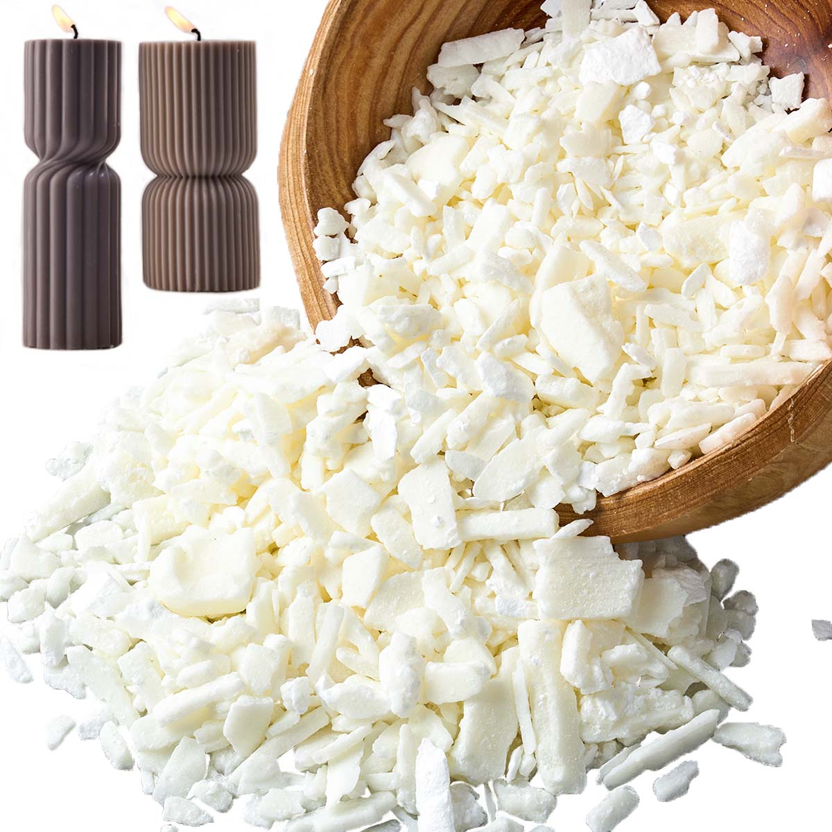 1 جنيه شمع الصويا الأبيض النقي - مراجعة Candle Making Kits وسعره