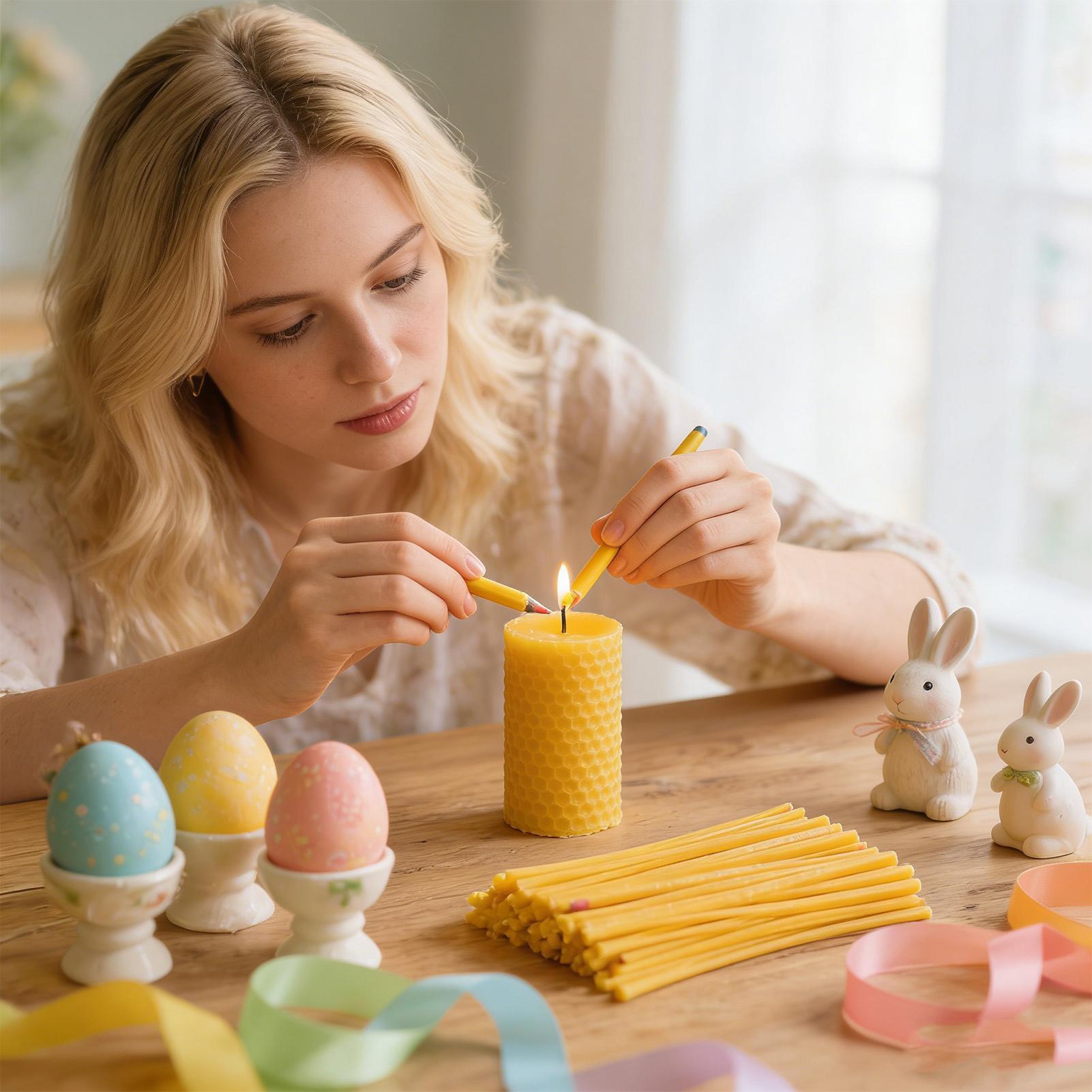 أعواد شمع العسل لتزيين البيض 1 - مراجعة Candle Making Kits وسعره