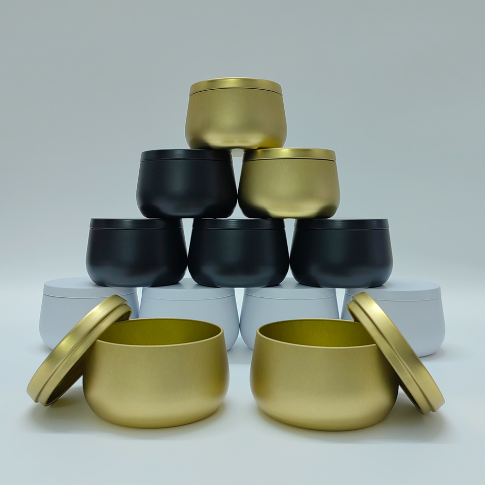 12 قطعة 8 أوقية أبيض أسود الذه - مراجعة Tin Container Lid وسعره