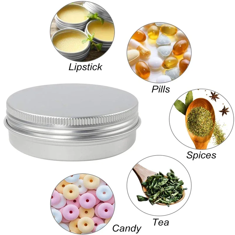 10 قطع علب ألمنيوم دائرية فارغ - مراجعة Tin Container Lid وسعره