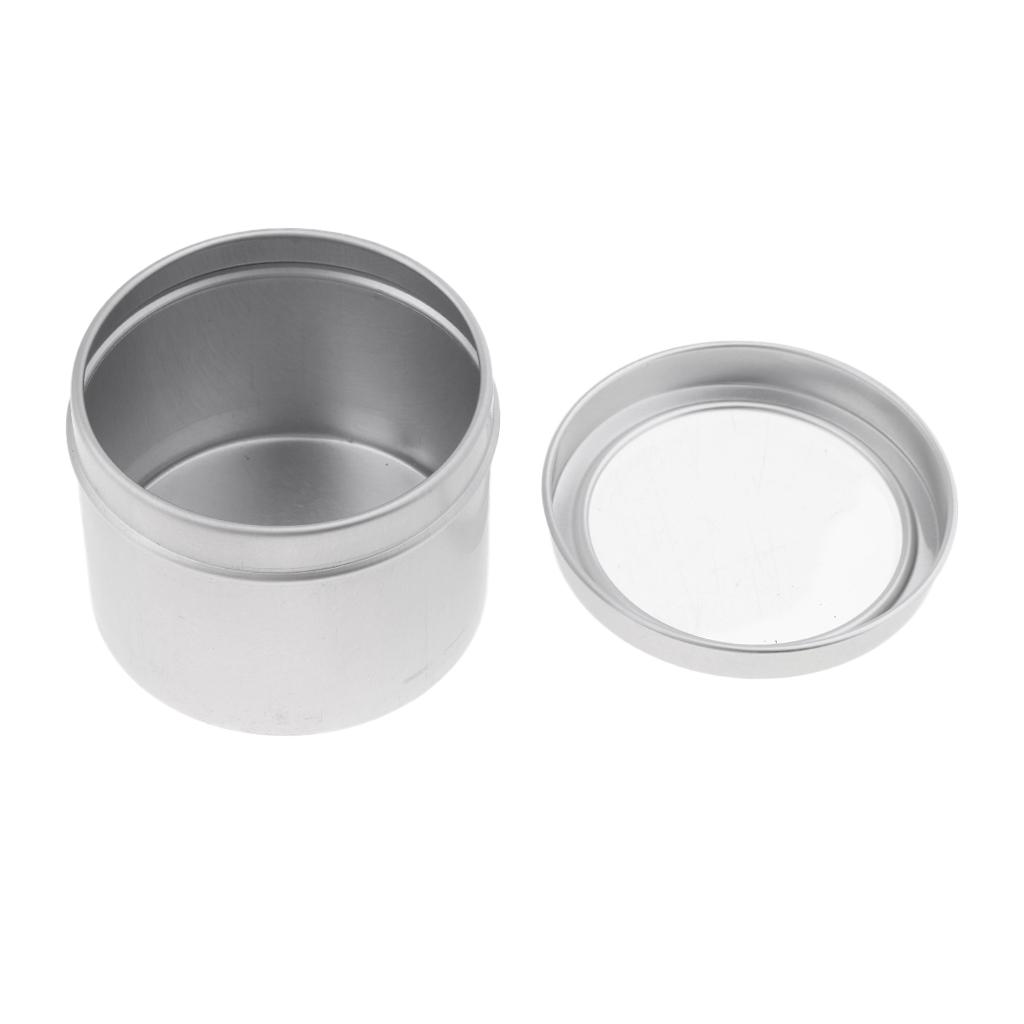 علب مستحضرات تجميل فارغة من ال - مراجعة Tin Container Lid وسعره